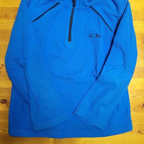 Blue Fleece pullover with a half-zip front S | 6-7 - Picture 3 of 4